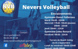 Reprise Activité Volleyball saison 2020-2021