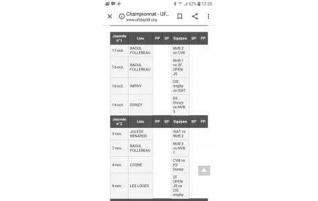 La saison démarre !!!